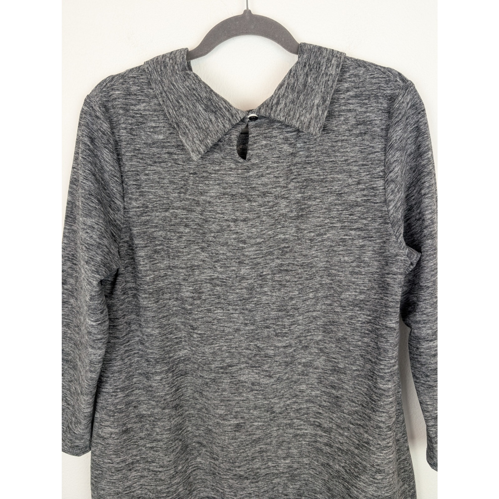 Conrado Dress City To Beach Deadstock Fabric Heathered Gray Knit Fall Size M — image 5 of 8